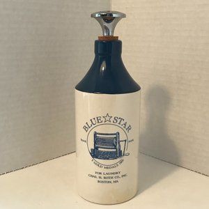 Reproduction Sprinkler Water Bottle For Ironing Advertising Blue Star Detergent